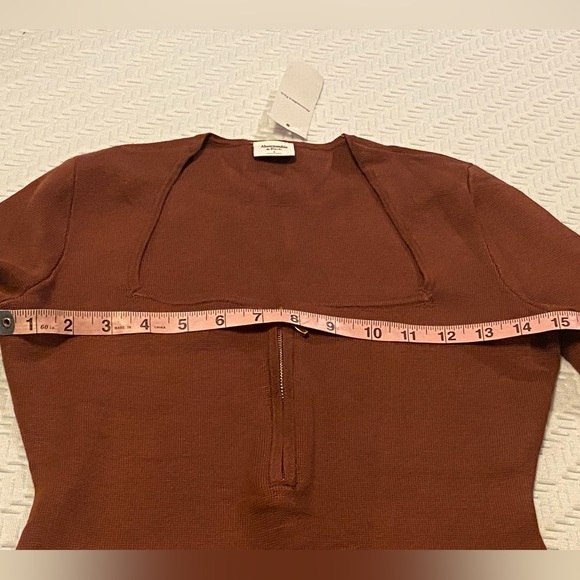 Womens Long Sleeve Half Zip Mini Dress SZ S - Picture 8 of 15